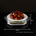 Bandeja de plástico para platos para mantener caliente la comida